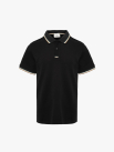Áo Polo Signature Stripe Trơn Form Regular PO193 Màu Đen