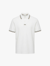 Áo Polo Signature Stripe Trơn Form Regular PO193 Màu Trắng