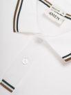 Áo Polo Signature Stripe Trơn Form Regular PO193 Màu Trắng