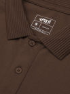 Áo Polo Vải Modal Thêu 4MEN Club Tay Áo Form Slimfit PO138 Màu Nâu Đậm