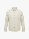 Áo Sơ Mi Linen Thêu Logo Cánh Buồm Phía Sau Form Relaxed SM208 Màu Be Nhạt