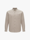 Áo Sơ Mi Oxford Signature Stripe Form Regular SM209 Màu Be Nhạt