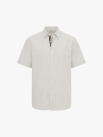 Áo Sơ Mi Signature Stripe Sọc Tay Ngắn Form Regular SM210 Màu Sọc Xám