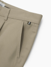 Quần Kaki Signature Stripe Trơn Form Regular QK036 Màu Be