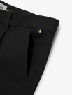 Quần Kaki Signature Stripe Trơn Form Regular QK036 Màu Đen