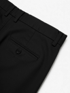 Quần Kaki Signature Stripe Trơn Form Regular QK036 Màu Đen