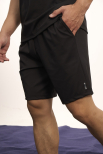 Quần Short Cool-X In Logo Form Straight QS084 Đen