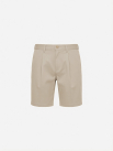 Quần Short Signature Stripe Form Straight QS088 Màu Be