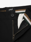 Quần Short Signature Stripe Form Straight QS088 Màu Đen