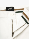 Quần Short Signature Stripe Form Straight QS088 Màu Trắng