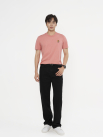 Áo Thun In Logo Bãi Biển Form Slimfit AT170 Màu Hồng