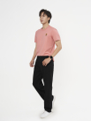 Áo Thun In Logo Bãi Biển Form Slimfit AT170 Màu Hồng