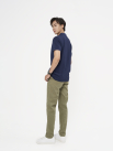 Quần Kaki Trơn Signature Gắn Tag Kim Loại Form Slimfit QK028 Màu Rêu