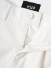 Quần Short Linen Thêu Cánh Buồm Form Straight QS087 Màu Trắng