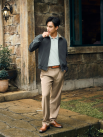 Áo Khoác Blouson Form Relax AK083 Màu Xám Đậm