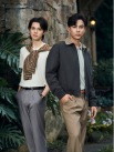 Áo Khoác Blouson Form Relax AK083 Màu Xám Đậm
