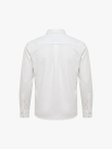 Áo Sơ Mi Herringbone Nẹp Dấu Khuy Form Regular SM211 Màu Trắng
