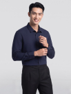 Áo Sơ Mi Trơn Tay Dài SM088 Màu Xanh Đen