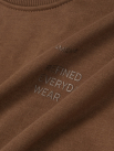 Áo Sweatshirt Chân Cua In Chữ Form Regular AS007 Màu Nâu