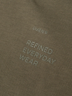 Áo Sweatshirt Chân Cua In Chữ Form Regular AS007 Màu Rêu