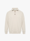 Áo Sweatshirt Trơn Dây Kéo Form Regular AS006 Màu Be Nhạt