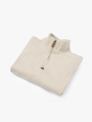 Áo Sweatshirt Trơn Dây Kéo Form Regular AS006 Màu Be Nhạt