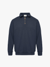 Áo Sweatshirt Trơn Dây Kéo Form Regular AS006 Màu Xanh Đen
