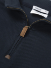 Áo Sweatshirt Trơn Dây Kéo Form Regular AS006 Màu Xanh Đen