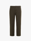 Quần Kaki Trơn Xếp Ly Form Straight QK037 Màu Be Đậm