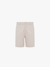 Quần Short Lưng Thun Form Regular QS089 Màu Nâu Xám