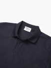 Áo Polo Jacquard Texture Nẹp Dấu Khuy Form Modern PO197 Màu Xanh Đen