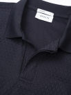 Áo Polo Jacquard Texture Nẹp Dấu Khuy Form Modern PO197 Màu Xanh Đen