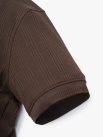 Áo Polo Vertical Texture Cổ V Bo Kiểu Form Modern PO199 Màu Nâu