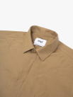 Áo Sơ Mi Herringbone Nẹp Dấu Khuy Form Regular SM211 Màu Be Đậm