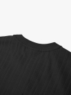 Áo Thun Texture Jacquard Dệt Nổi Form Modern AT201 Màu Đen