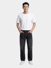Quần Jeans Thêu 4M Túi Sau Form Straight QJ104 Màu Đen