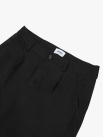 Quần Kaki Trơn Xếp Ly Form Straight QK037 Màu Đen