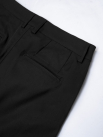 Quần Kaki Trơn Xếp Ly Form Straight QK037 Màu Đen