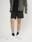 Quần Short Thể Thao 6inch Thêu logo 4m Form Relax QS082 Màu Đen