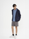 Quần Short Thể Thao 6inch Thêu logo 4m Form Relax QS082 Màu Xám Đậm