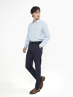Quần Tây Trơn Form Slimfit QT071 Màu Xanh Đen