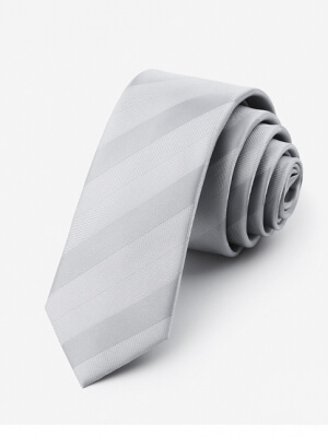 Cà Vạt Hàn Quốc Trắng CV13