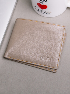 Ví Da Nam Cầm Tay Xám BV171