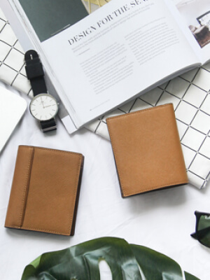 Ví Da NAZAFU Màu Bò BV203