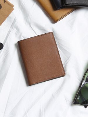 Ví Da NAZAFU Màu Bò Đậm BV204