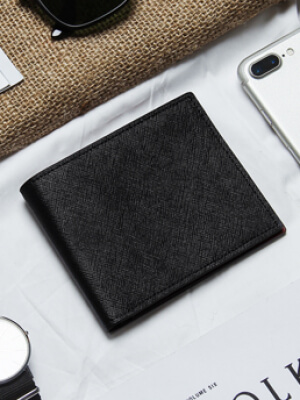 Ví Da NAZAFU Đen BV205