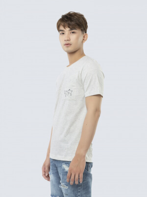 Áo Thun Regular Thêu Túi Ngực 846