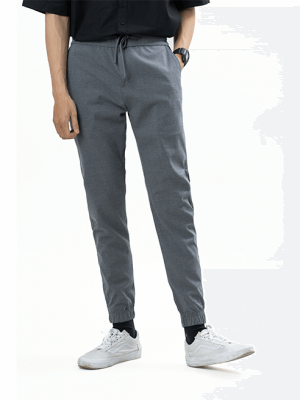 Quần Jogger Lưng Thun Cài Nút J004 Màu Xám Chuột