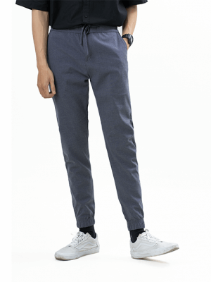 Quần Jogger Lưng Thun Cài Nút J004 Màu Xám Xanh