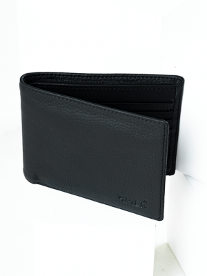 Ví Da Bò Dáng Ngang BV005 Màu Đen